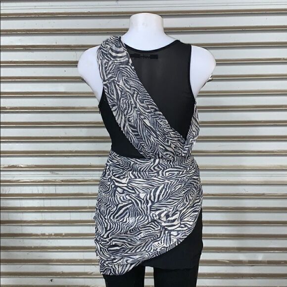 Ark & Co. zip up the side dress or top black lined - Picture 7 of 8